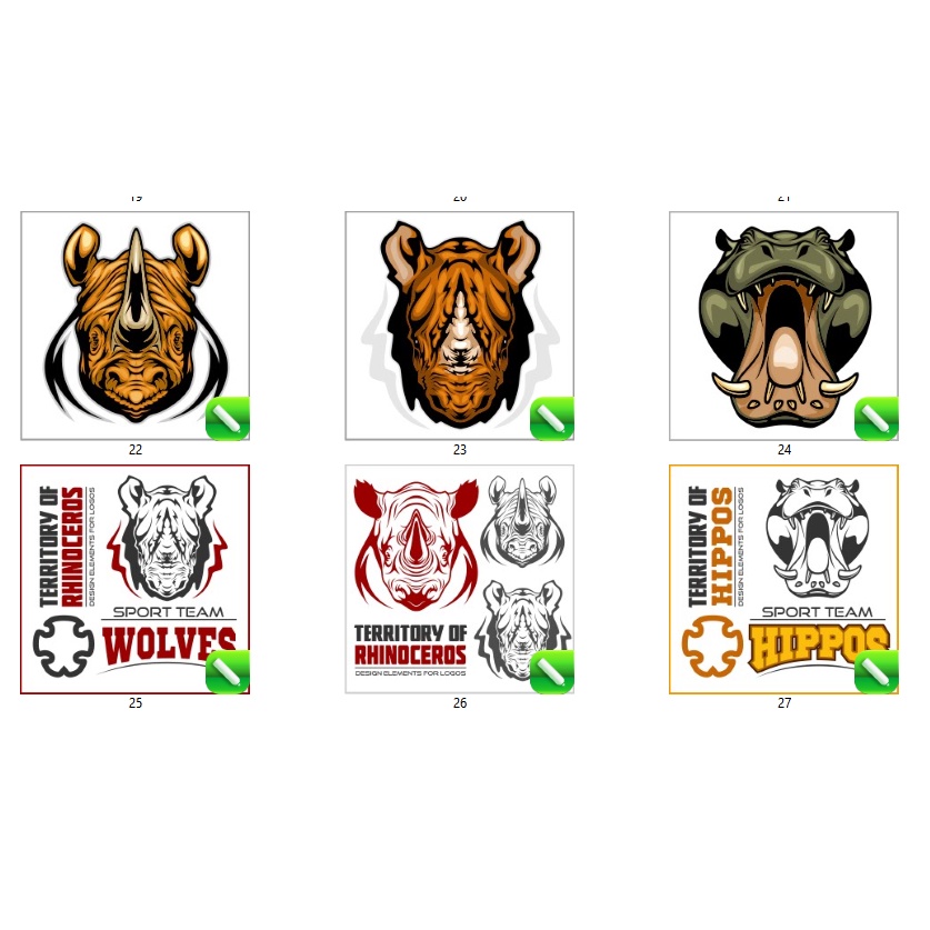 25 Premium Logo Animal Vector - Coreldraw