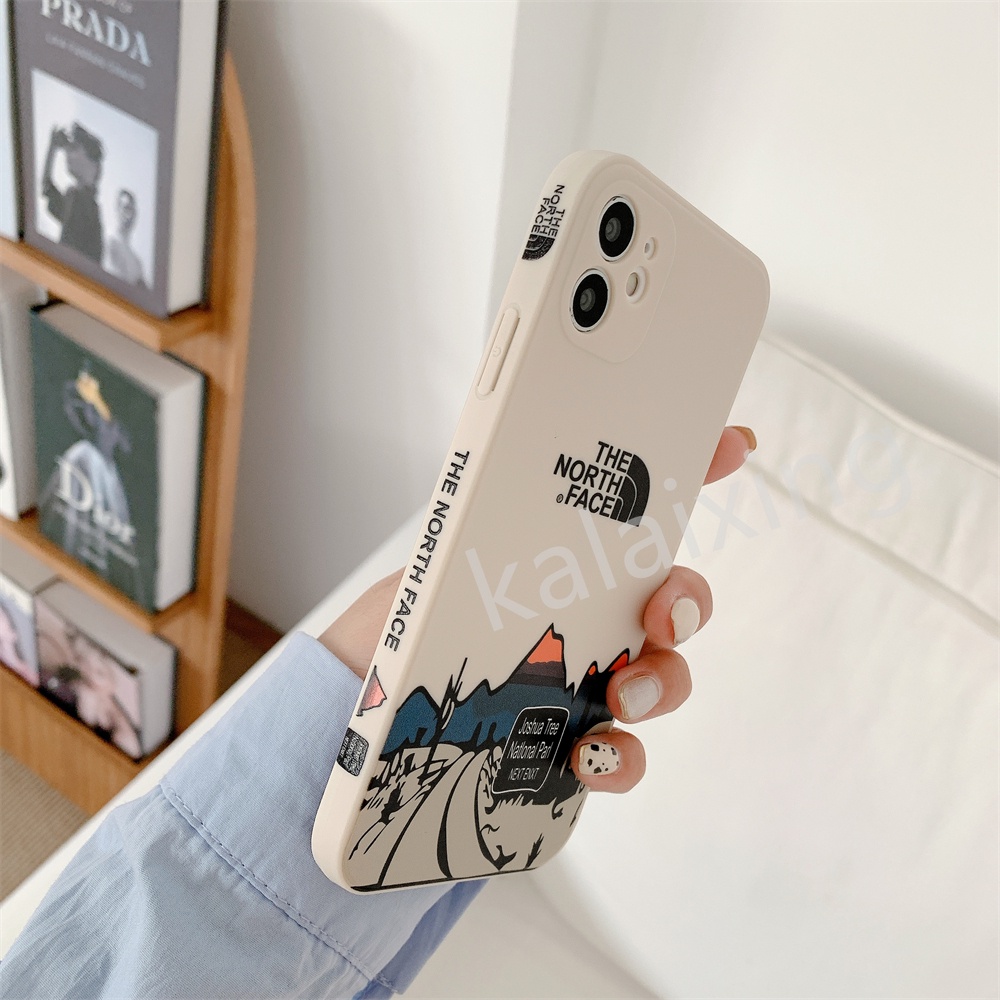 Case Pola Tepi Kotak Untuk iPhone 13 Pro Max 13 mini 12 ProMax 11 Pro Xs Max 7Plus 8Plus