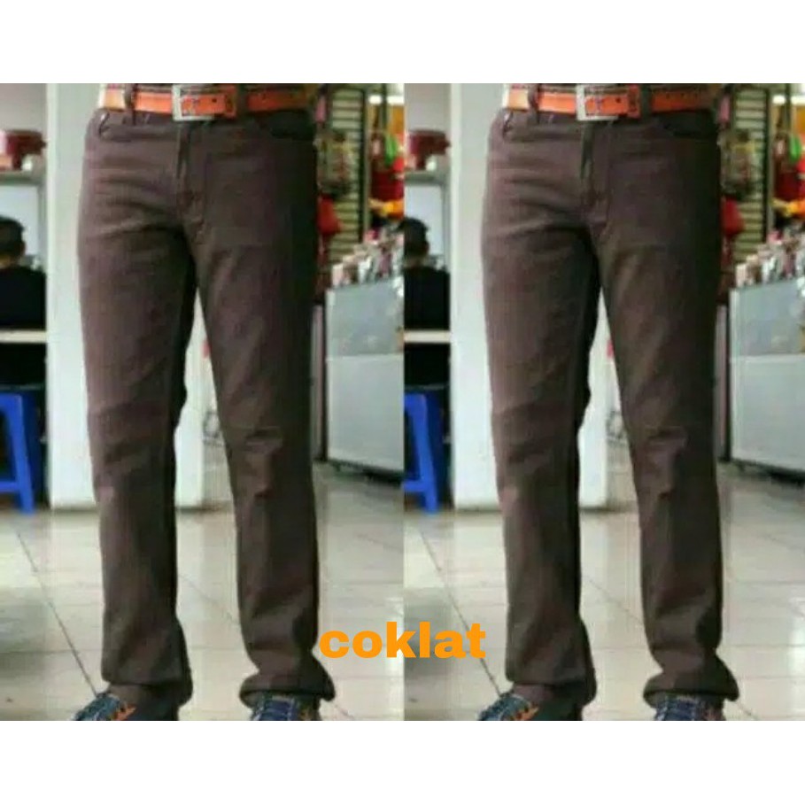 Celana levis pria reguler premium / Celana levis standar pria dewasa size 28-38
