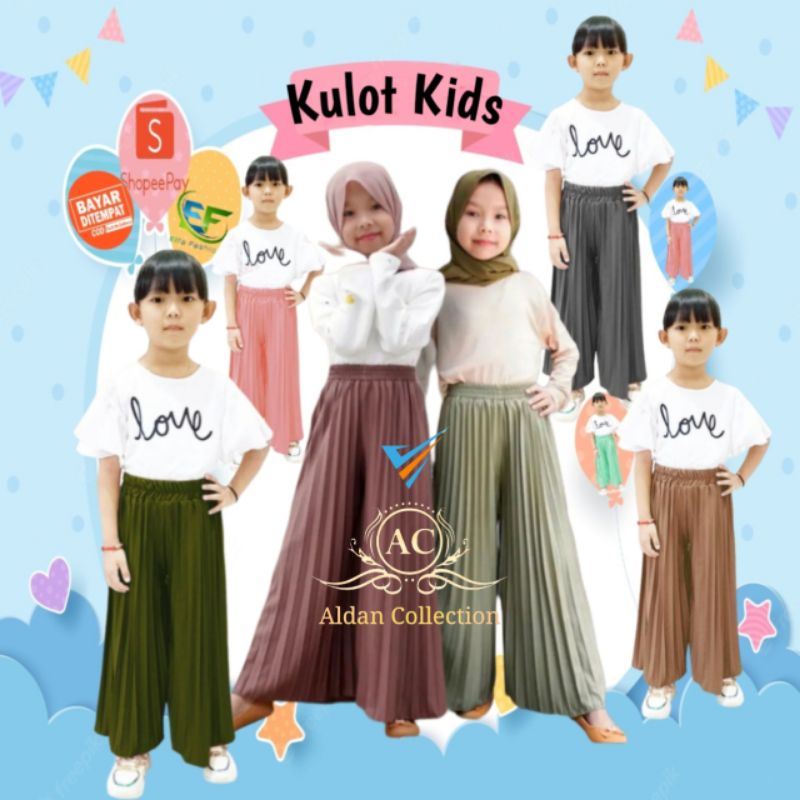 CELANA KULOT PLISKET ANAK PEREMPUAN 4_14 TAHUN / KULOT PLISKET ANAK PEREMPUAN TANGGUNG / CELANA KULOT ANAK PEREMPUAN / KULOT PLISKET ANAK / CELANA PANJANG ANAK PEREMPUAN / CELANA ANAK PEREMPUAN / KULOT ANAK