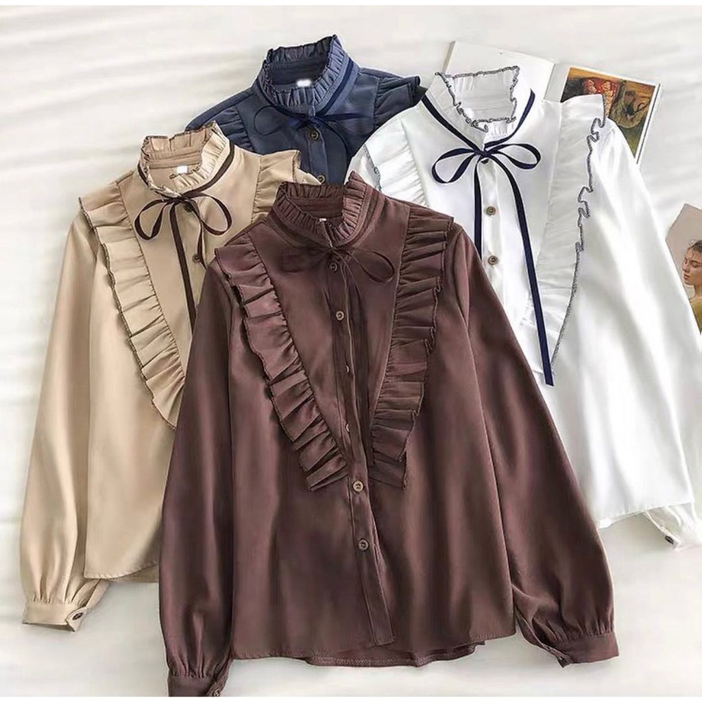 NAJIE BLOUSE-BLOUSE KOREA-BLOUSE WANITA-ATASAN WANITA-KOREAN TOP-ATASAN KOREA-KOREA STYLE
