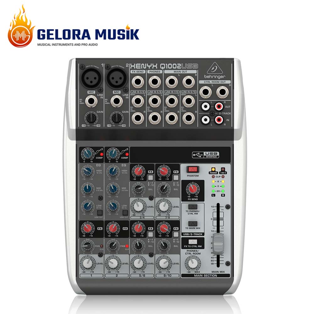 Mixer Behringer Xenyx Q1002USB Premium 10-Input 2-Bus