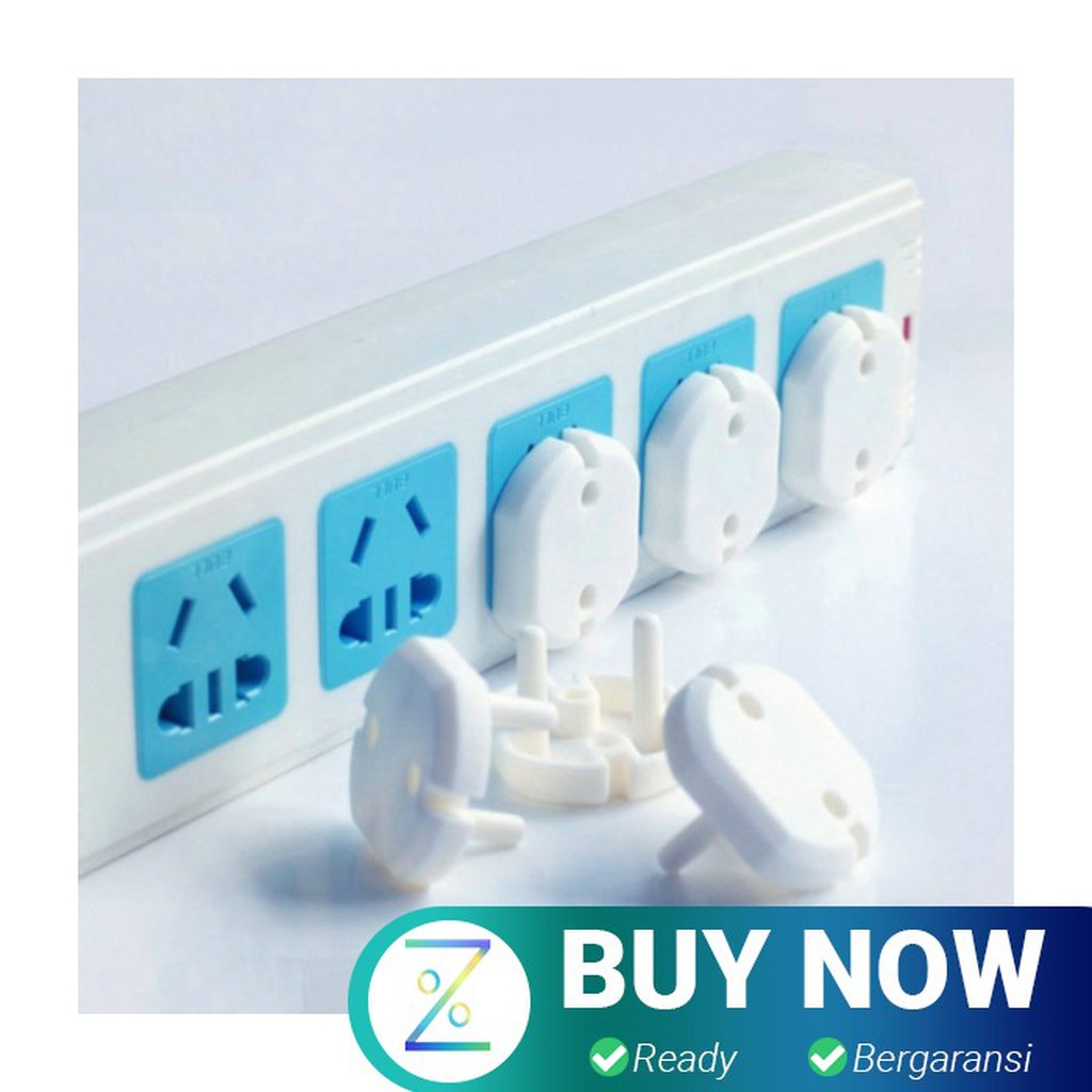 Safety Socket Plug Listrik EU - White