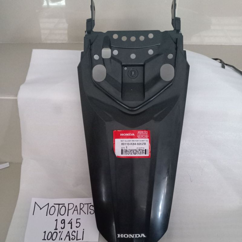 SPAKBOR BELAKANG HONDA CRF150L K84 GREY ORI AHM