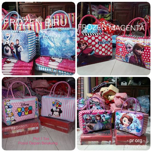 Travel Bag Karakter Waterproof Anti Air / Koper Anak / Tas Jinjing / Tas Travel Jinjing Ukuran 40cm (1kg=3pcs)