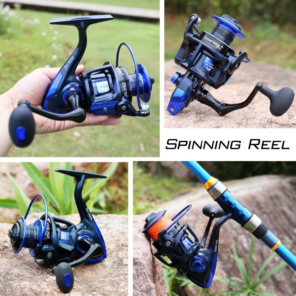 Reel Pancing Gulungan Pancing Speed 13+1BB 4.7:1 GR With Spare Coil Sea Fishing Reel Saltwater Freshwater Spinning Reel Max Drag 15kg Fishing Wheel