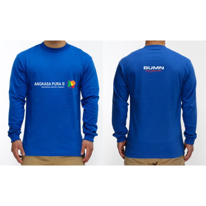 KAOS BAJU COMBED 30S DISTRO ANGKASA PURA 2 BUMN POLOS CUSTOM PANJANG BEST PRODUK