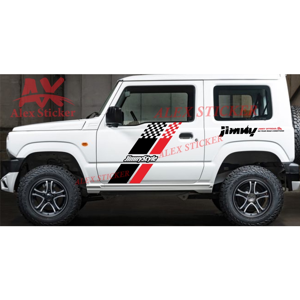stiker jimny sticker mobil auzuki jimny jeep katana rubicon wengler terbaru