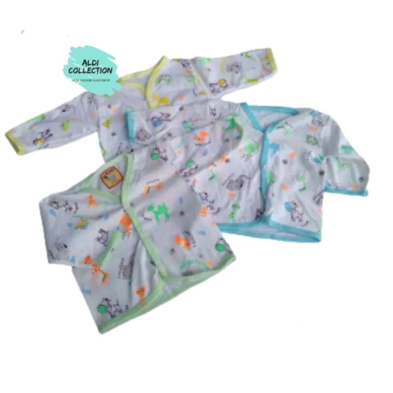 Baju bayi panjang putih bis 3pcs