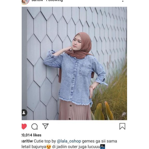 [.HG71.] Rachel Denim Shirt With Pocket .,,.,.,