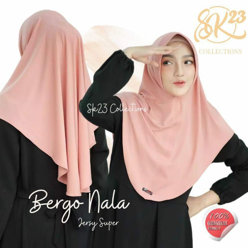 jilbab bergo instan nala ori sk23