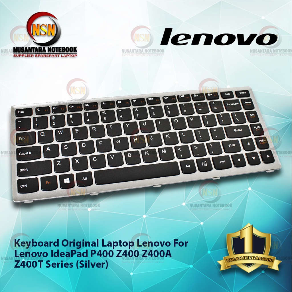 Keyboard Original Laptop Lenovo IdeaPad P400 Z400 Z400A Z400T Series