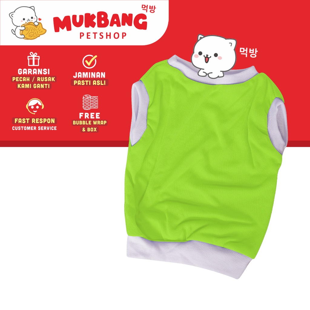 Baju Kucing Puppy Buki Tank Polos Size S