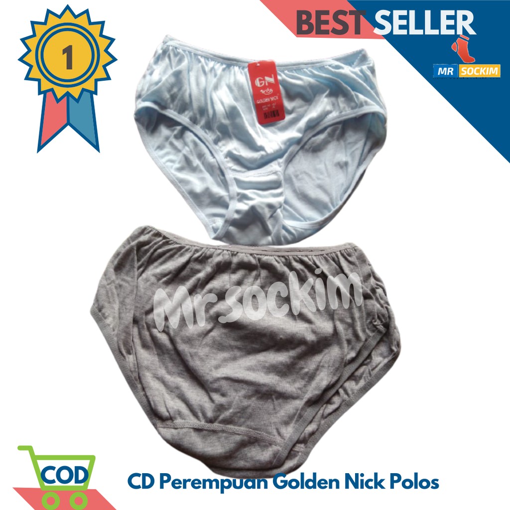 Celana dalam Golden Nick Wanita Katun Polos 3 Pcs