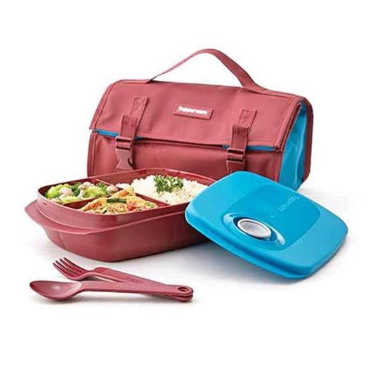 ` GROSIR Tempat Makan Tupperware BYO Lunch Box - Merah Maroon Best Terlaris'