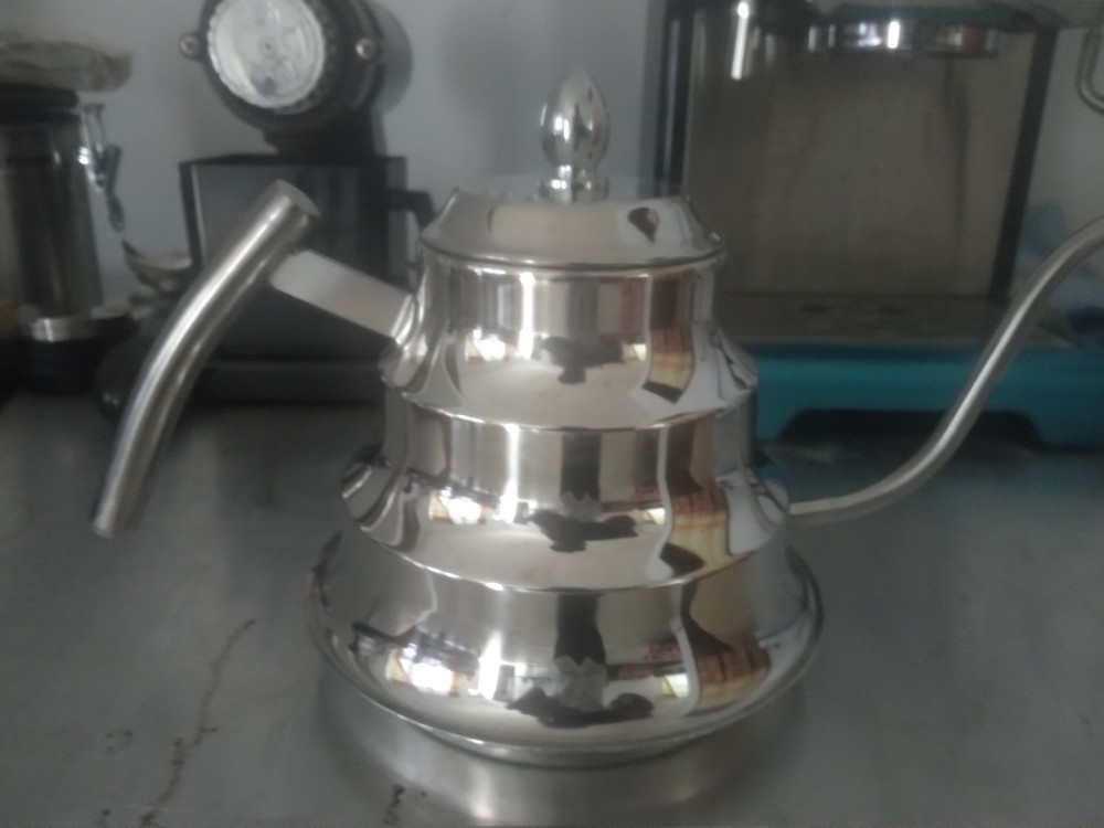 Teko Leher Angsa 1,2 Ltr Kopi Gooseneck Kettle /coffee Pot Stainless Steel Zhujie