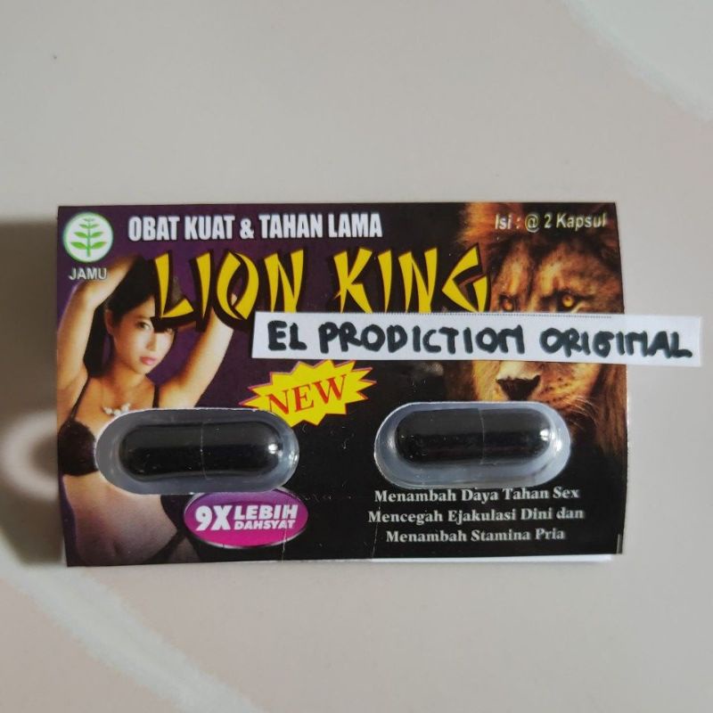 eceran persanchet perbungkus kapsul Lion king kuat tahan lama 100% original dan berkhasiat