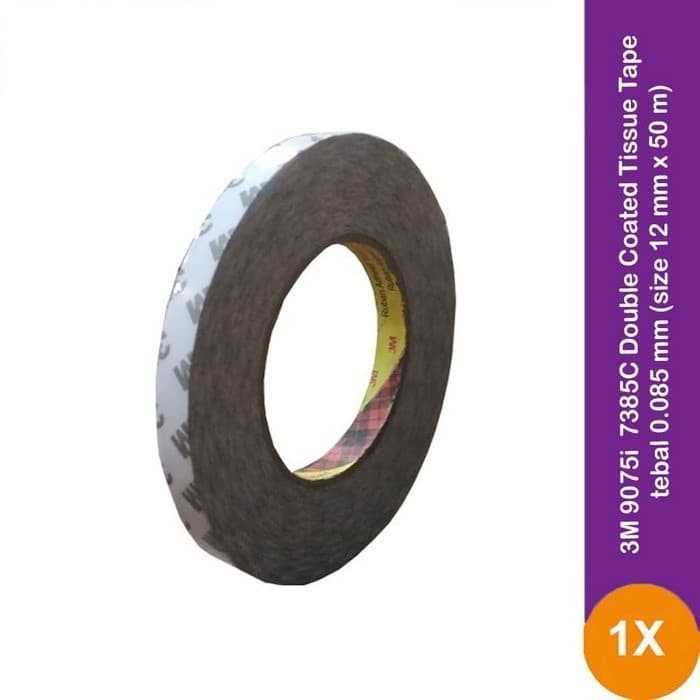 

3M Double Tape / Coated Tissue Tape 12 mm x 50 m - 9075i / 7385C