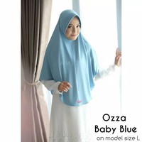 KERUDUNG INSTAN BERGO {OZZA} JILBAB SYARI ANTEM FASHION MUSLIM - [AMILY HIJAB] TERBARU BEST SELLER-BabyBlue