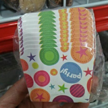 Square Paper Cup 10's/Dasar Kotak Cup Cake Muffin/Bruder
