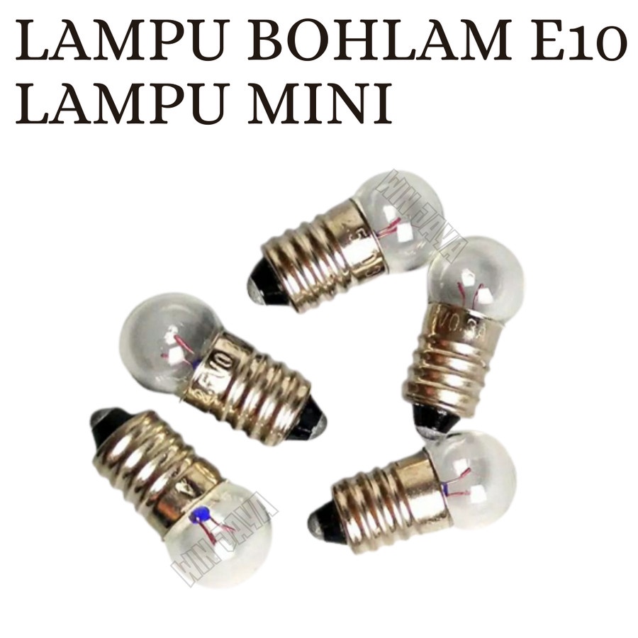 LAMPU BOHLAM MINI E10 2.5V LAMPU PRAKTEK BOHLAM SENTER MINI