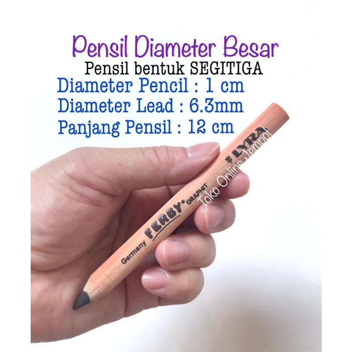 

Produk Pensil Segitiga Ferby Lyra Kidal 1810101 Triangular Pendek Atk1228Ly Bergaransi