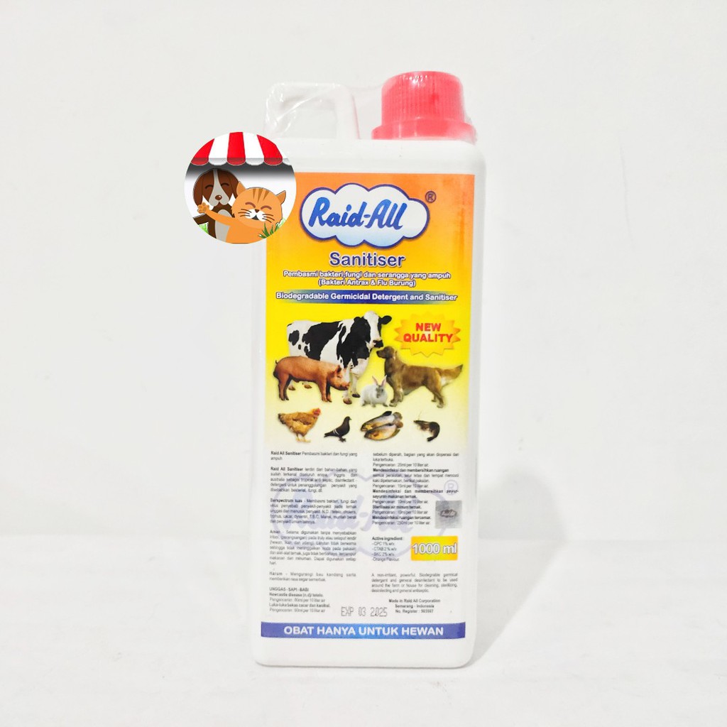 Raid All Sanitiser Anti Septik Topikal - Mensterilkan Lingkungan
