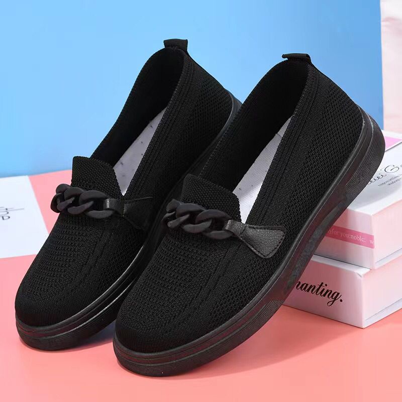 Permata  Sepatu Slip On Flyknit JN9191  Shoes Wanita Import  Fliknit Shoes