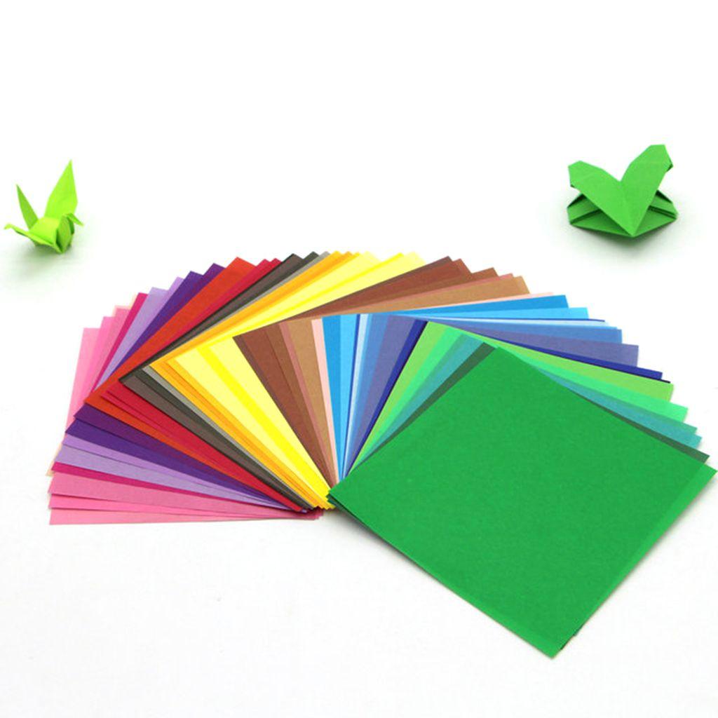 Lanfy Craft Paper Kertas Kartu Persegi Multi Guna Warna Solid Handmade Untuk Anak Origami