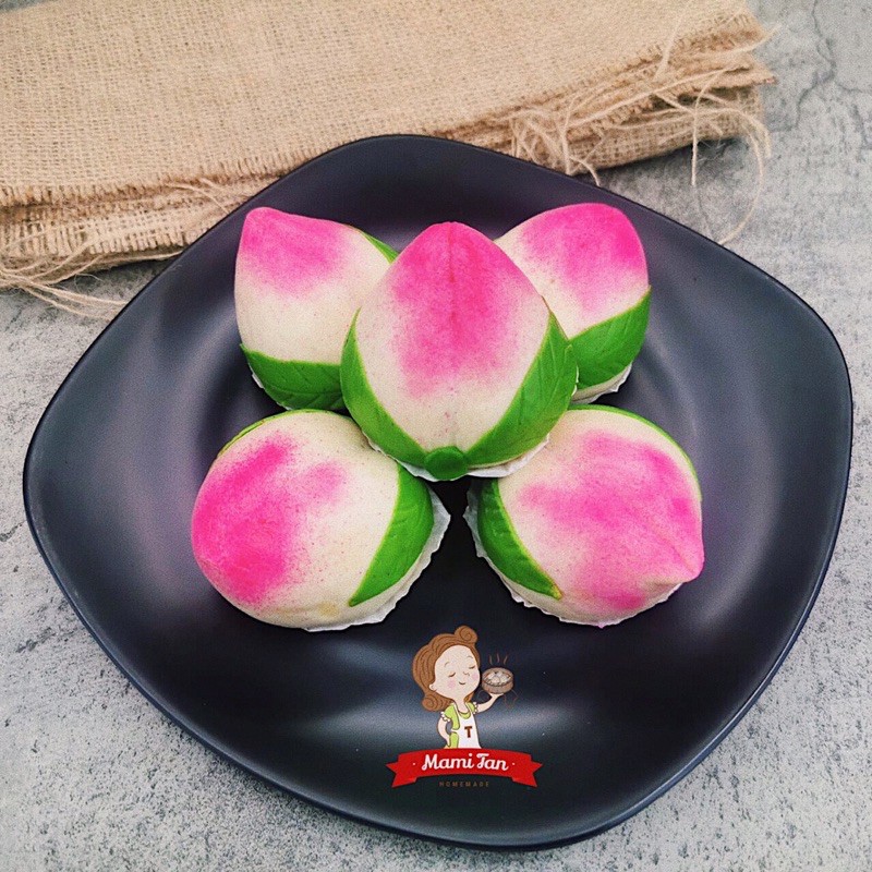 

PAO PERSIK isi KACANG HITAM