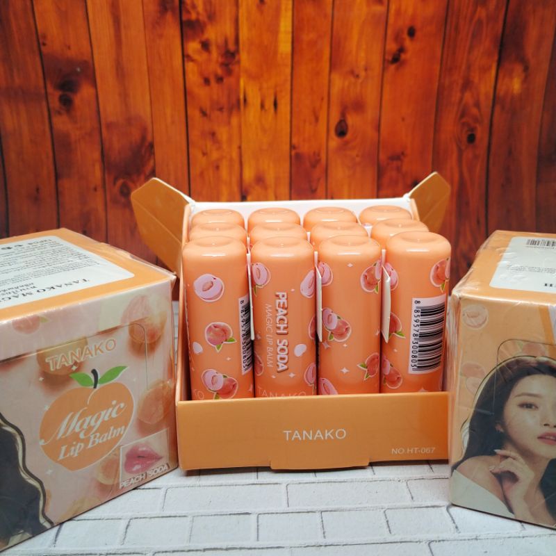 LIPBALM PEACH SODA &amp; SWEET ORANGE magic thailand water lemon aloe vera