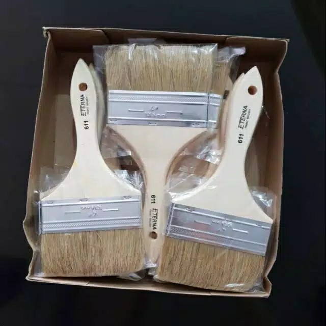 Kuas Cat Tembok Besi Kayu Eterna 4 Inch