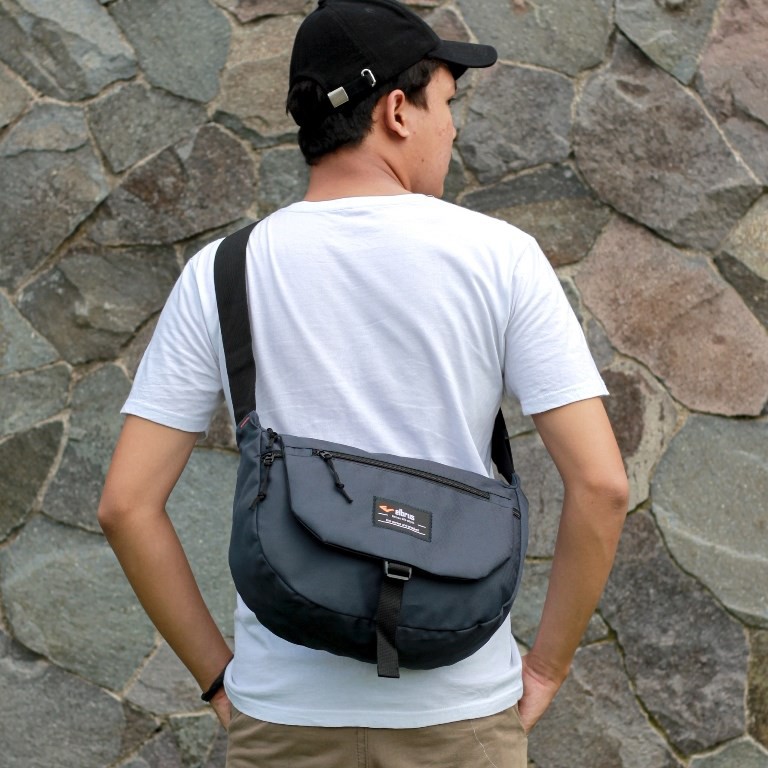 tas selempang kerja pria Sling Bag Model Fuku Casual - Murah Keren