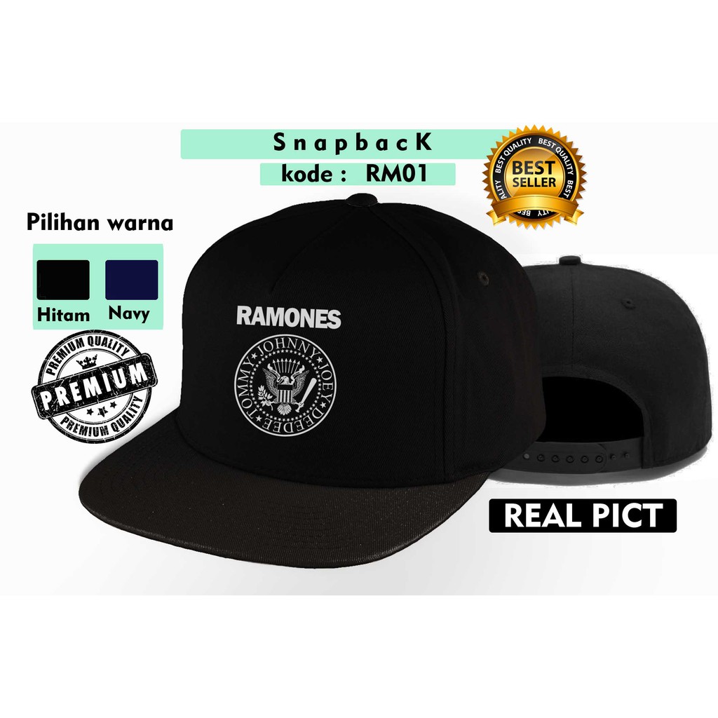 Topi ramones snapback rm01