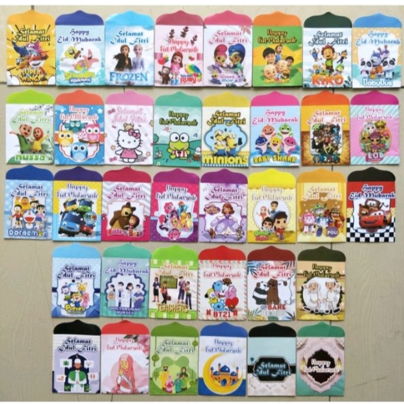 

amplop lebaran/amplop karakter/amplop idul Fitri/amplop lebaran lucu