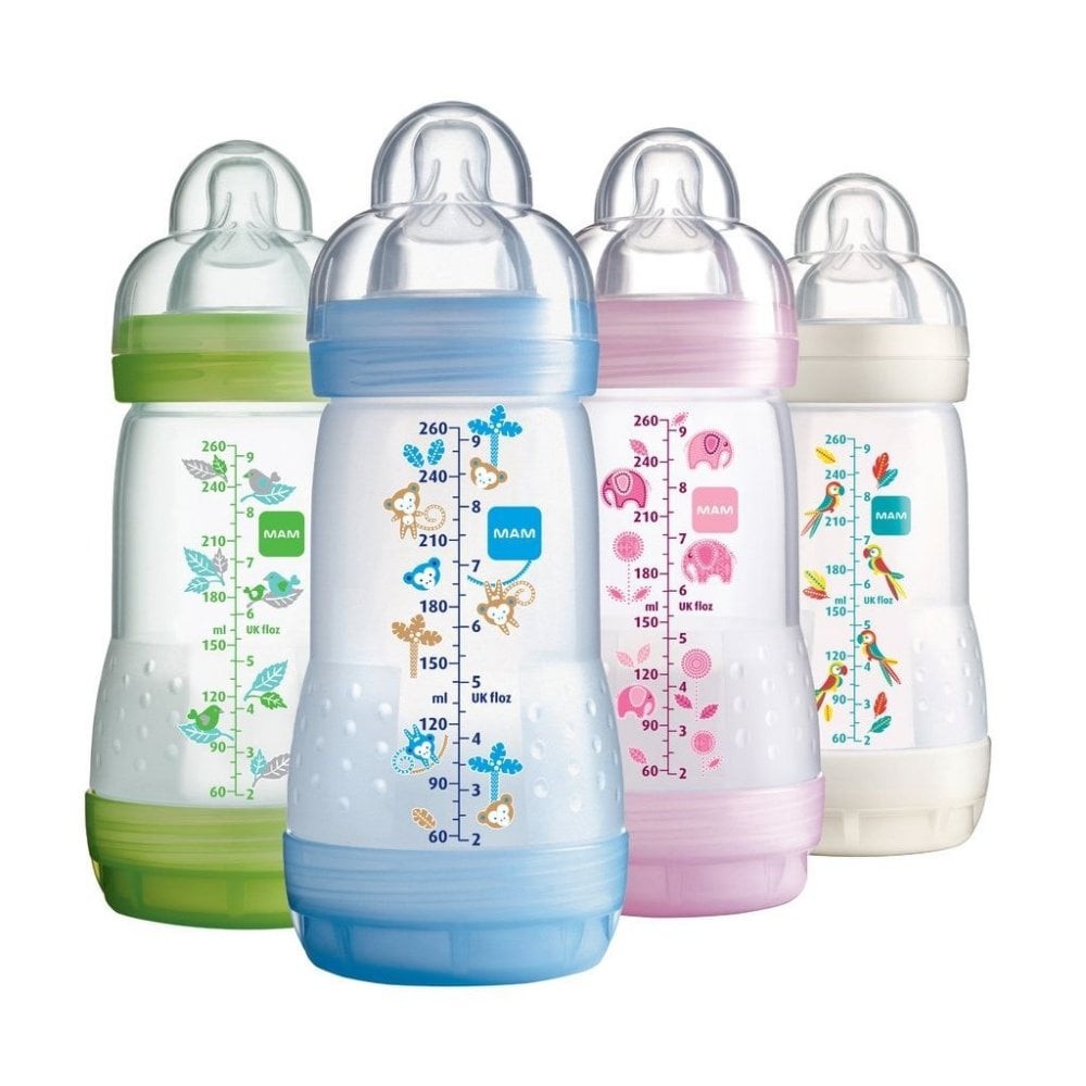 MAM Anti Colic Bottle 260ml (Motif Beragam)