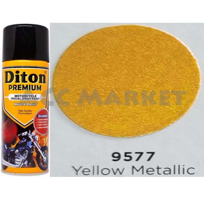 Pilox Diton Premium Pilok Pylox Kuning Metalik Yellow 9577