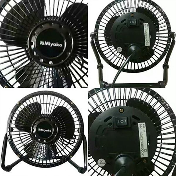 Miyako Desk Fan 6 inch KAD06 Kipas Angin Meja Duduk Besi