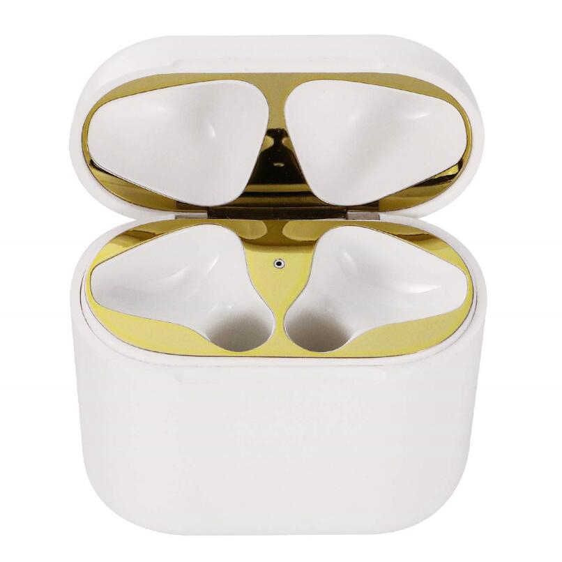 Hot Sale/Apple AirPods Case Protection Sticker Penutup Pelindung Debu Logam Pelindung AirPods Dari Serutan Logam