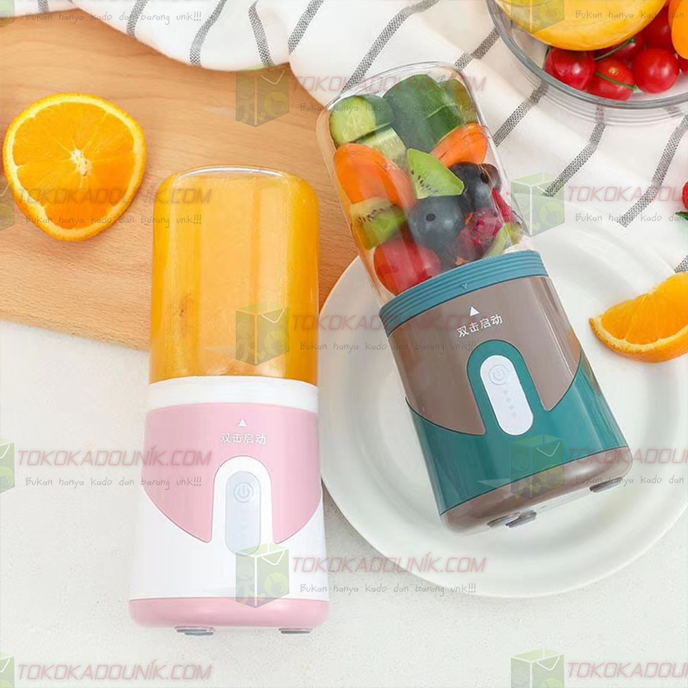 Electric Juicer Cup - Portable Juicer Blender + 6 Mata Pisau