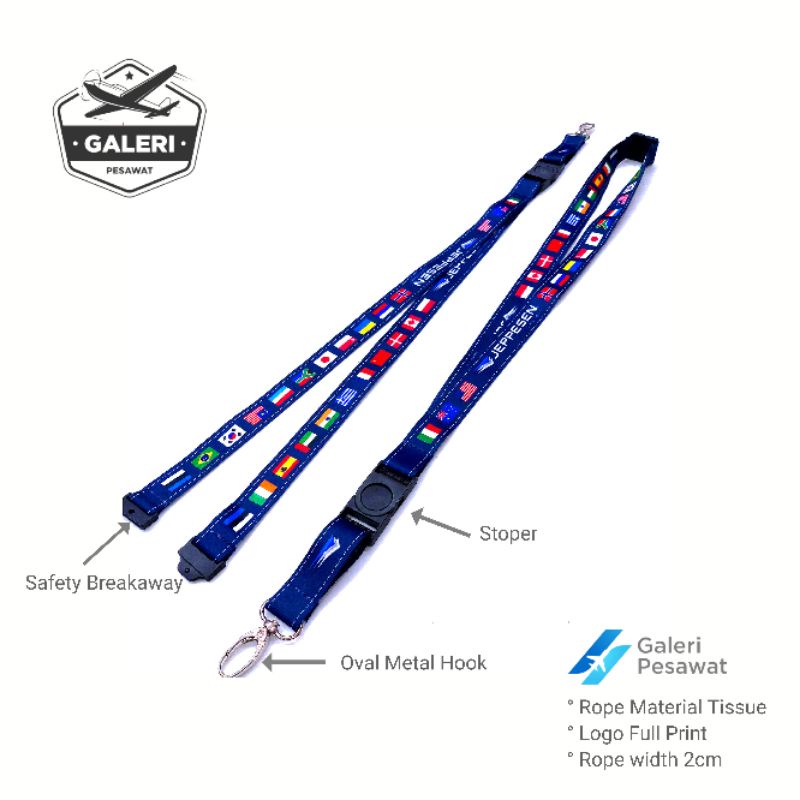 

Lanyard/Tali Gantungan ID Card JEPPESEN