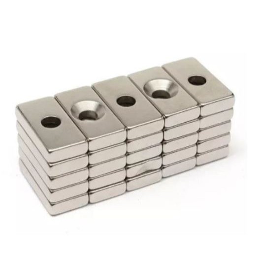 Magnet Neodymium Blok Ring 1 lubang