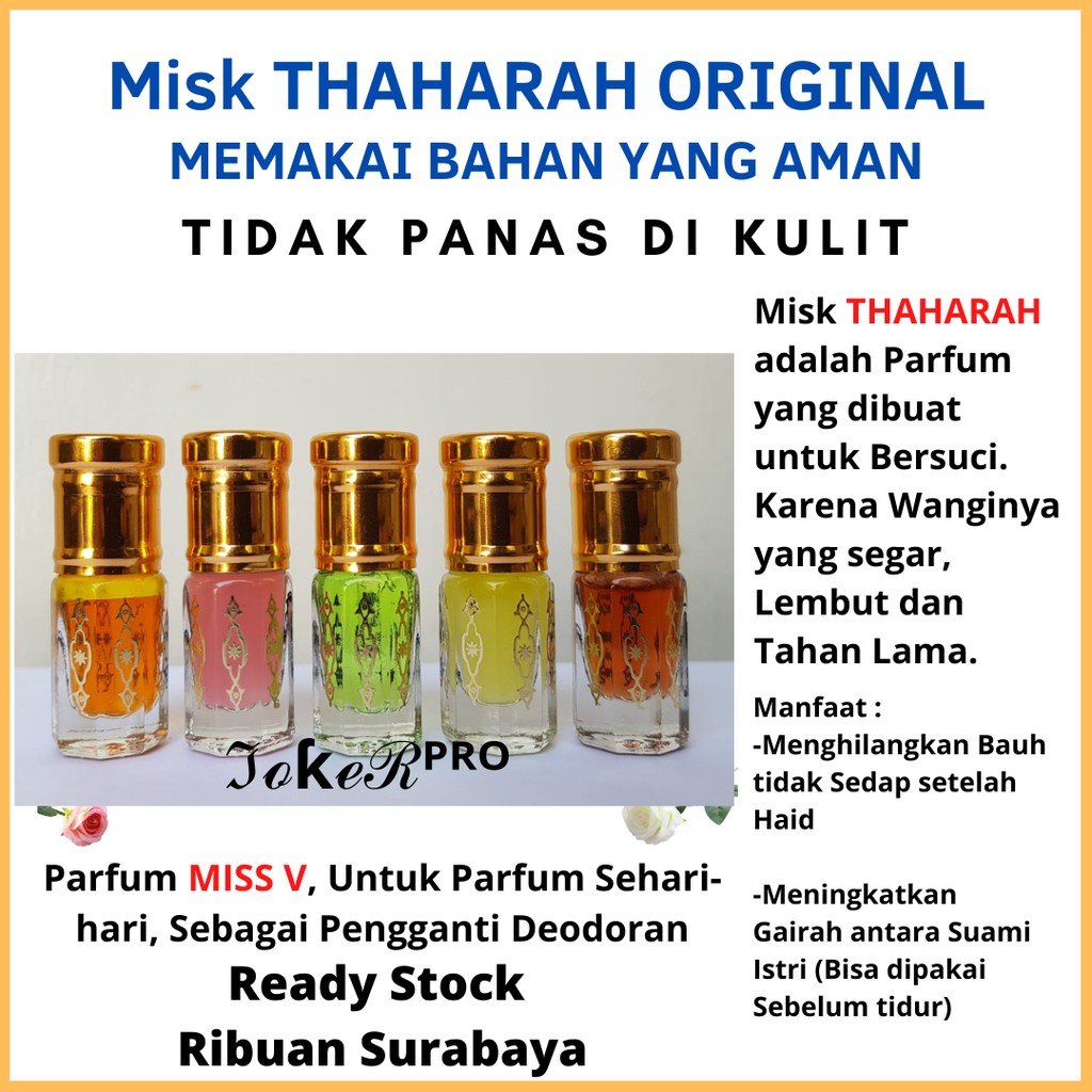 MISK TAHARAH BRANDED Parfum Miss V - NON ALKOHOL