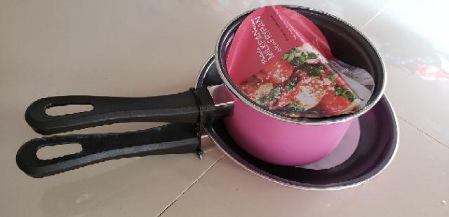 Frypan Nisuka Pastela Set Maspion Fry Pan Teflon Wajan Penggorengan 18 23 Cm 18cm 23cm