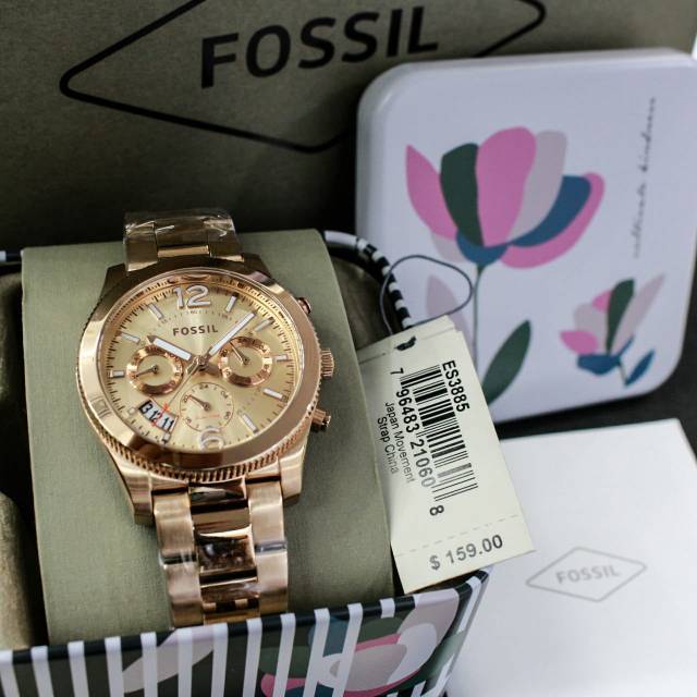 Jam fossil Original ES3885 for ladys Cronograph