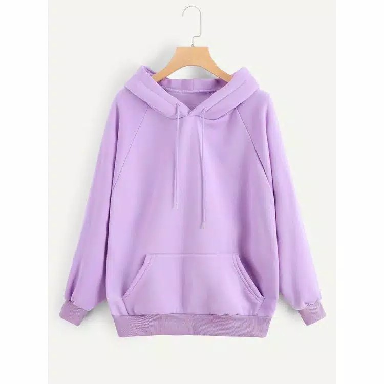 PREMIUM BANGET HOODIE LILAC / HOODIE WANITA TEBAL