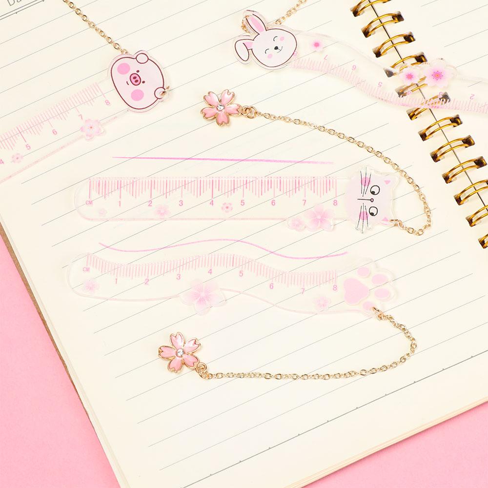 Preva Binder Bookmark Kreatif Alat Tulis Bunga Cherry Snowflake Daun Klip Holder