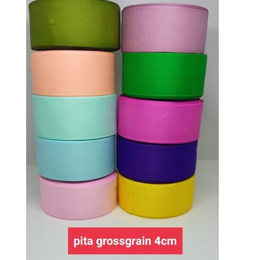 

Stok Banyak 90Q8C pita grossgrain lebar 4cm ( 1-1/2inchi ) per Roll ( 18meter ) 85 Best Produk