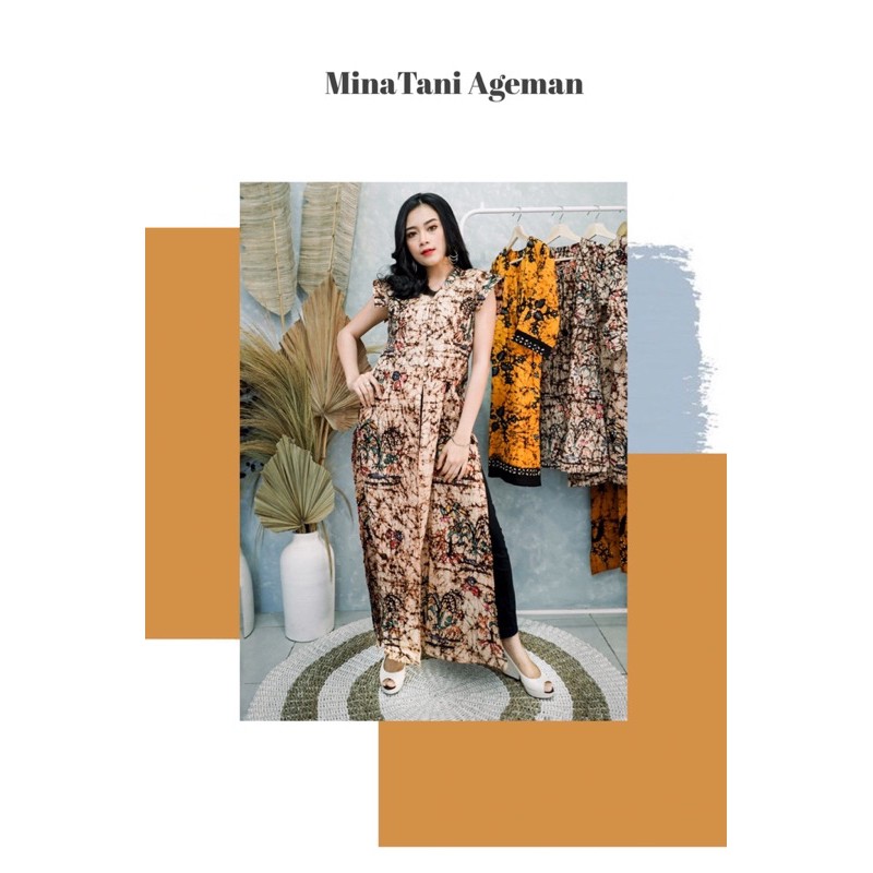 MINA TANI AGEMAN ATASAN BATIK TULIS OUTER