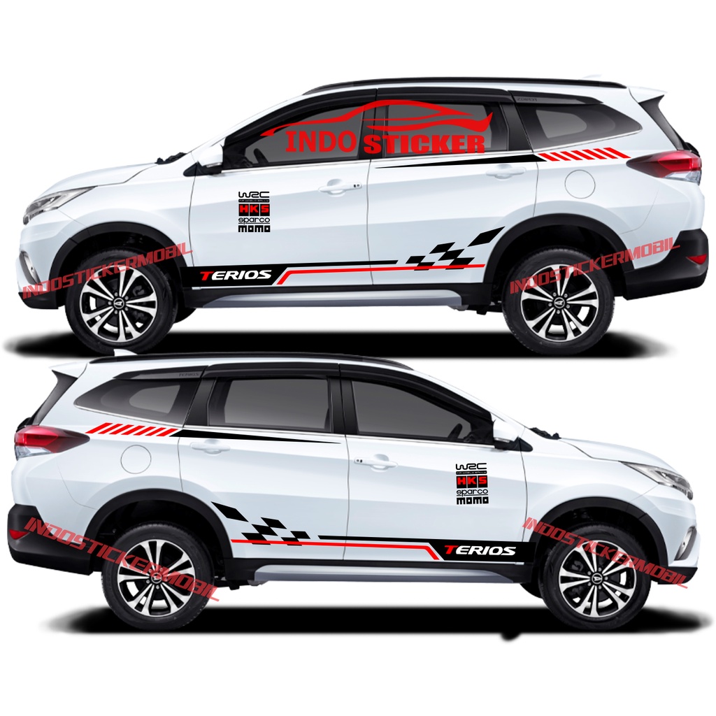 TERBARU STICKER MOBIL DAIHATSU TERIOS CUTTING STICKER STIKER MOBIL DAIHATSU ALL NEW TERIOS XENIA CUS